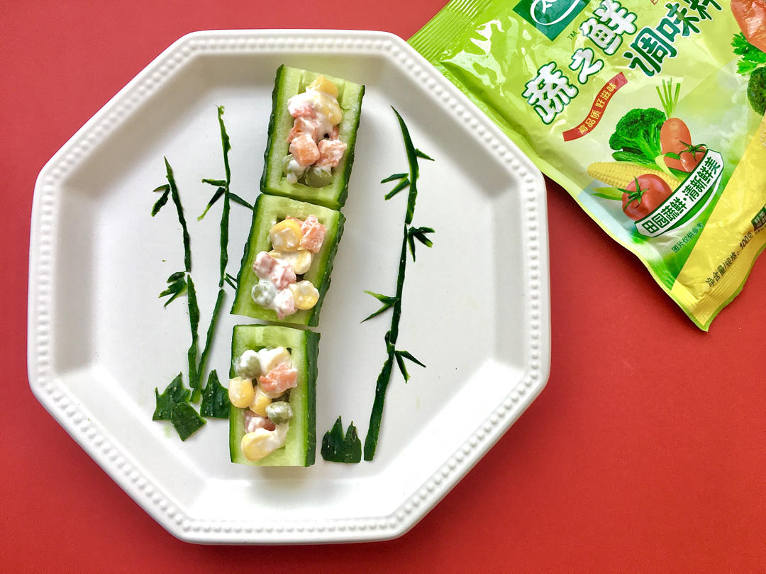 竹报平安黄瓜盅