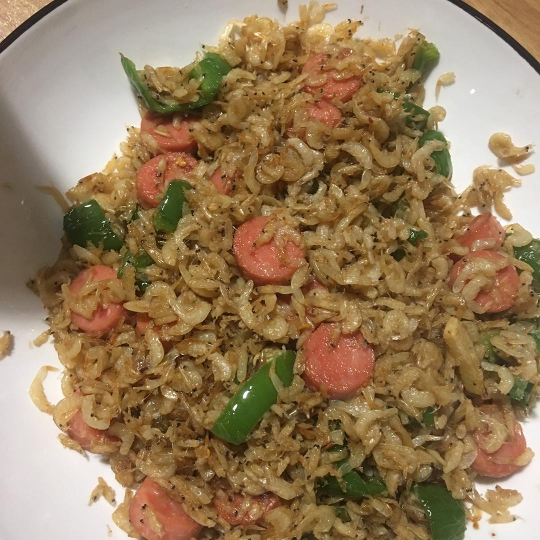 青椒炒虾米
