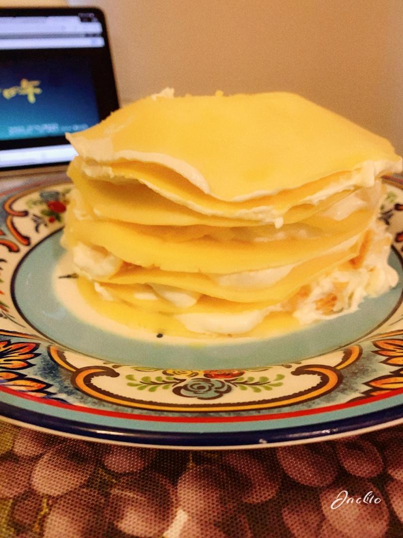 芒果千层蛋糕，100%成功告别煎皮无能