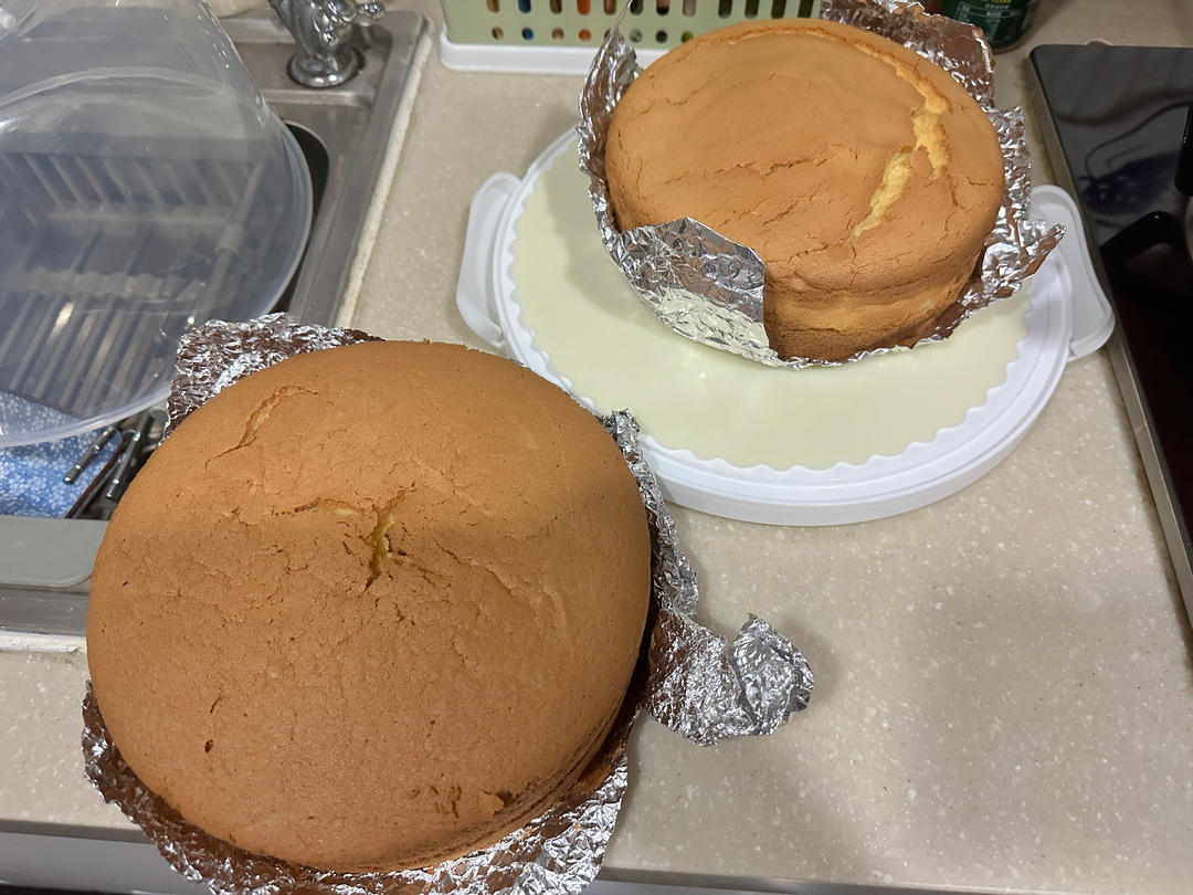 八寸，六寸戚风蛋糕【适合做生日蛋糕的蛋糕胚】