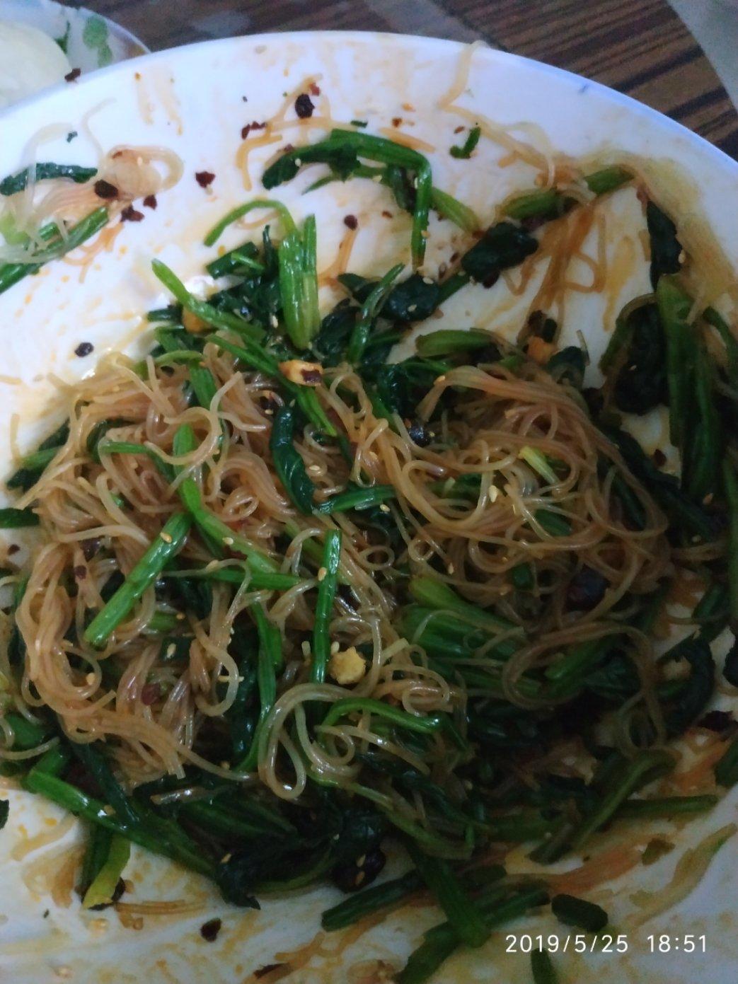 菠菜拌粉丝