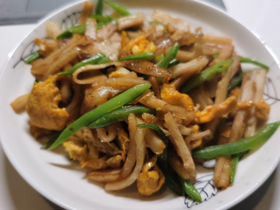 豆角丝炒饼丝