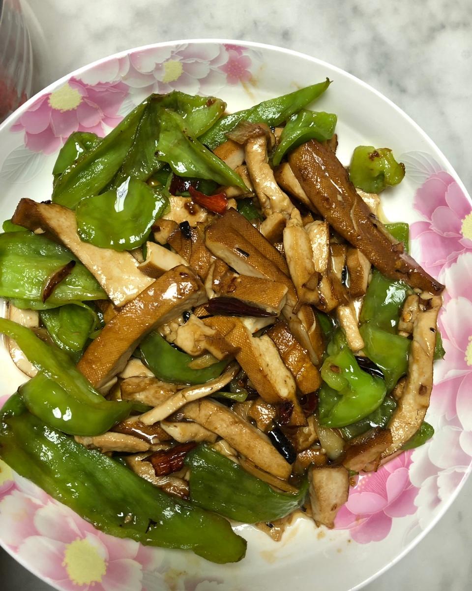 青椒炒香干