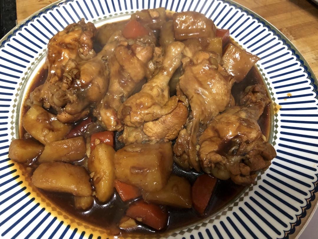 鸡翅根烧土豆好吃哭了