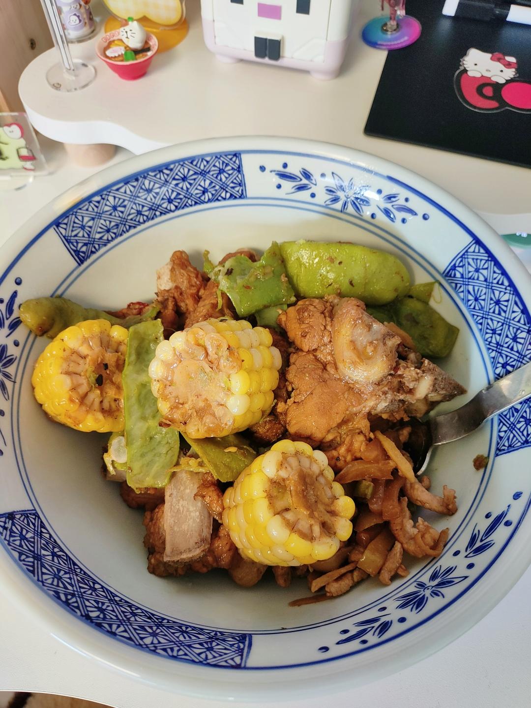 东北四大炖的排骨炖豆角