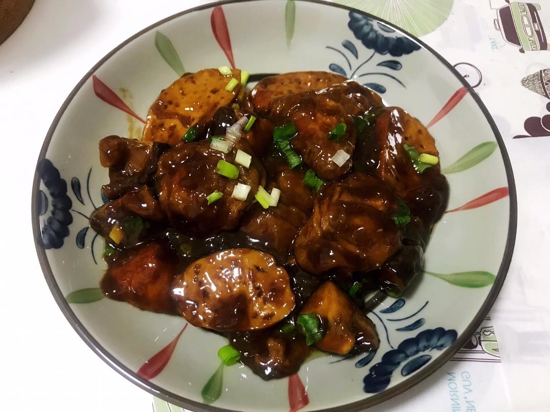 香菇烧面筋