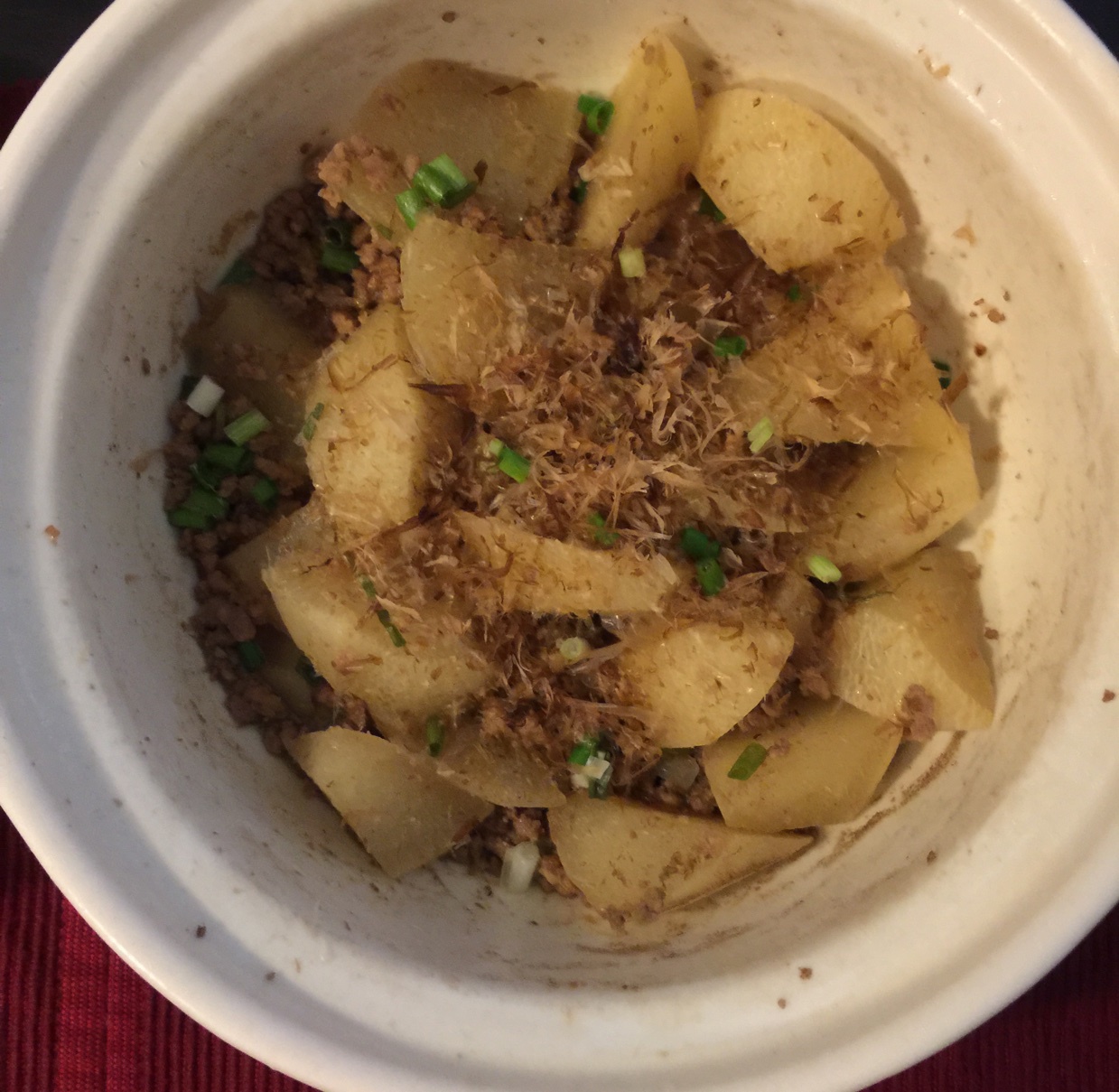 日式肉末煮萝卜