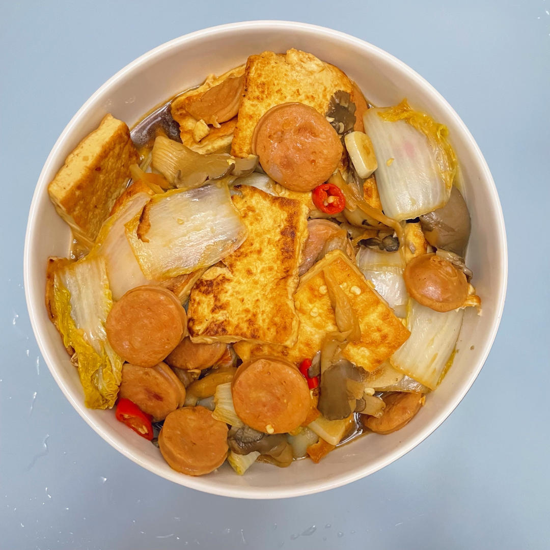 给肉都不换白菜豆腐煲