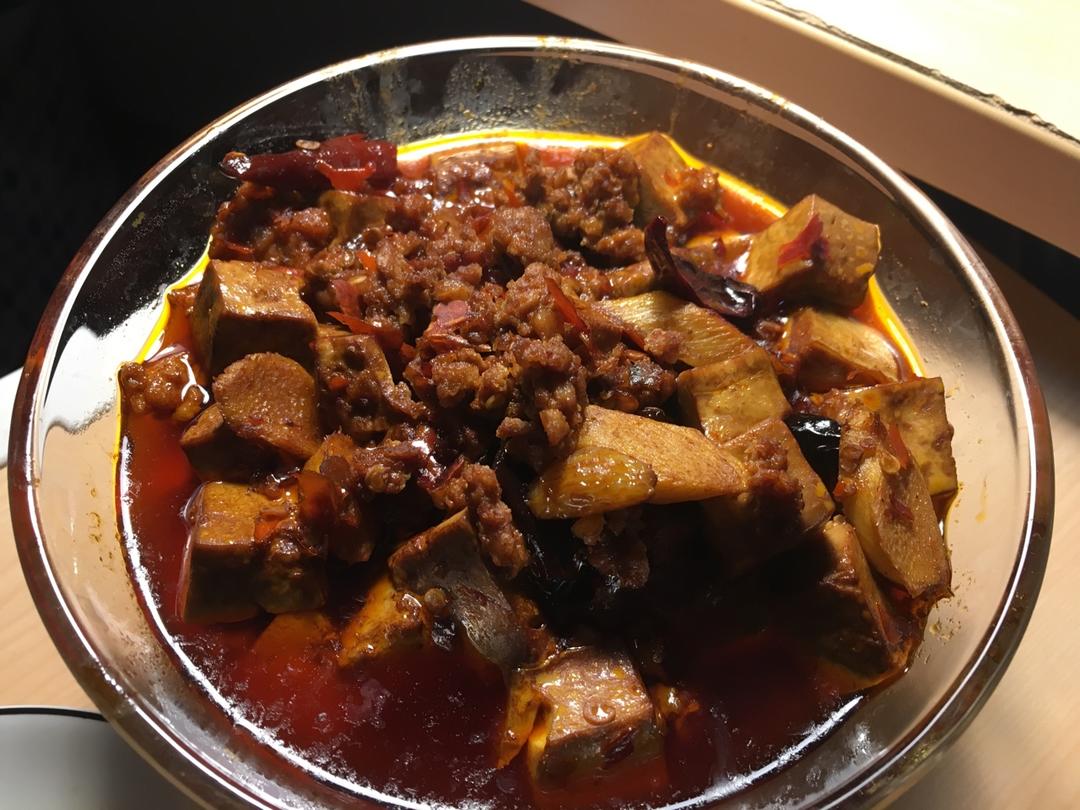 家常红烧肉末豆腐