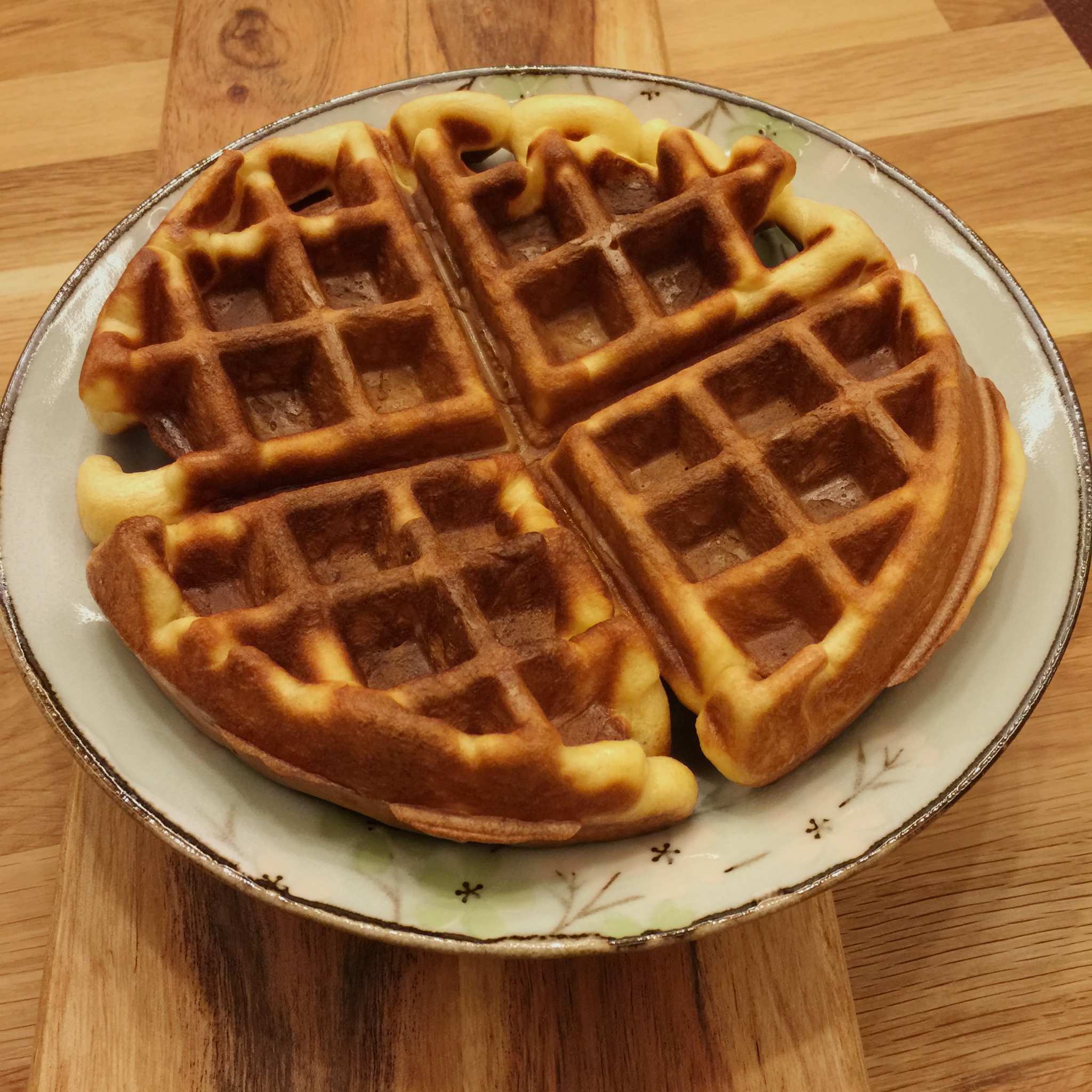 婷怪和婷小怪做的华夫饼松饼粉版