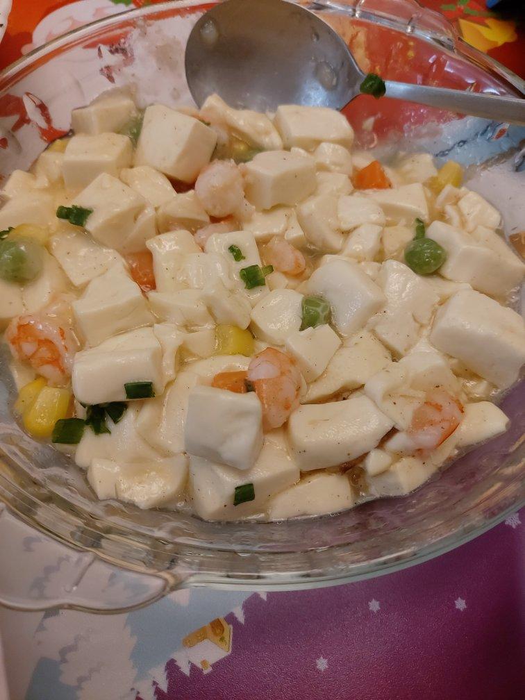 虾仁豆腐煲