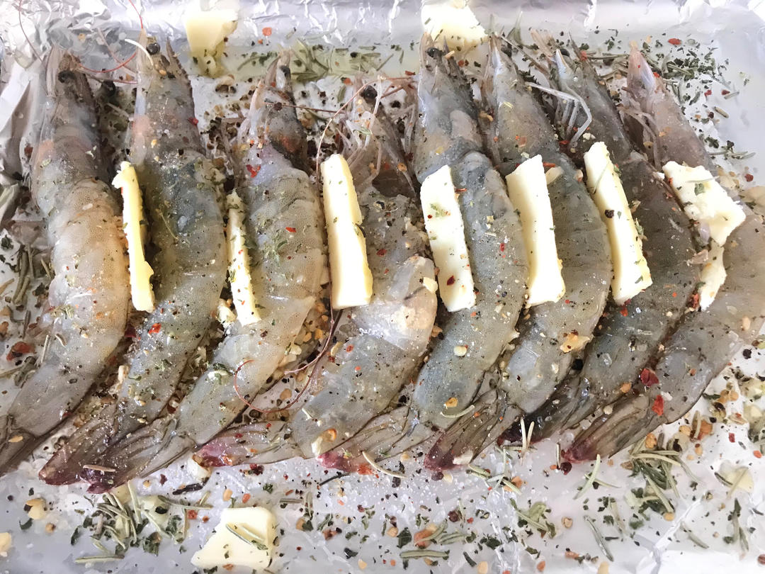 【曼食慢语】蒜香黄油烤大虾