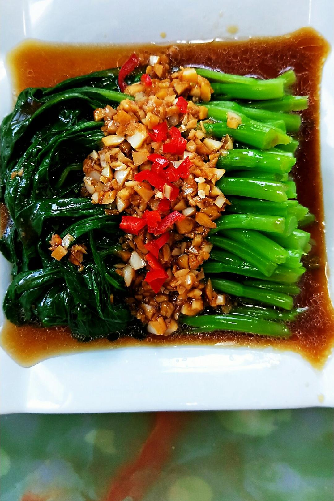 煮妇人生做的白灼菜心