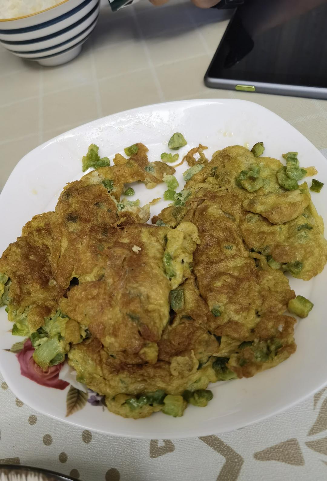 苦瓜鸡蛋饼