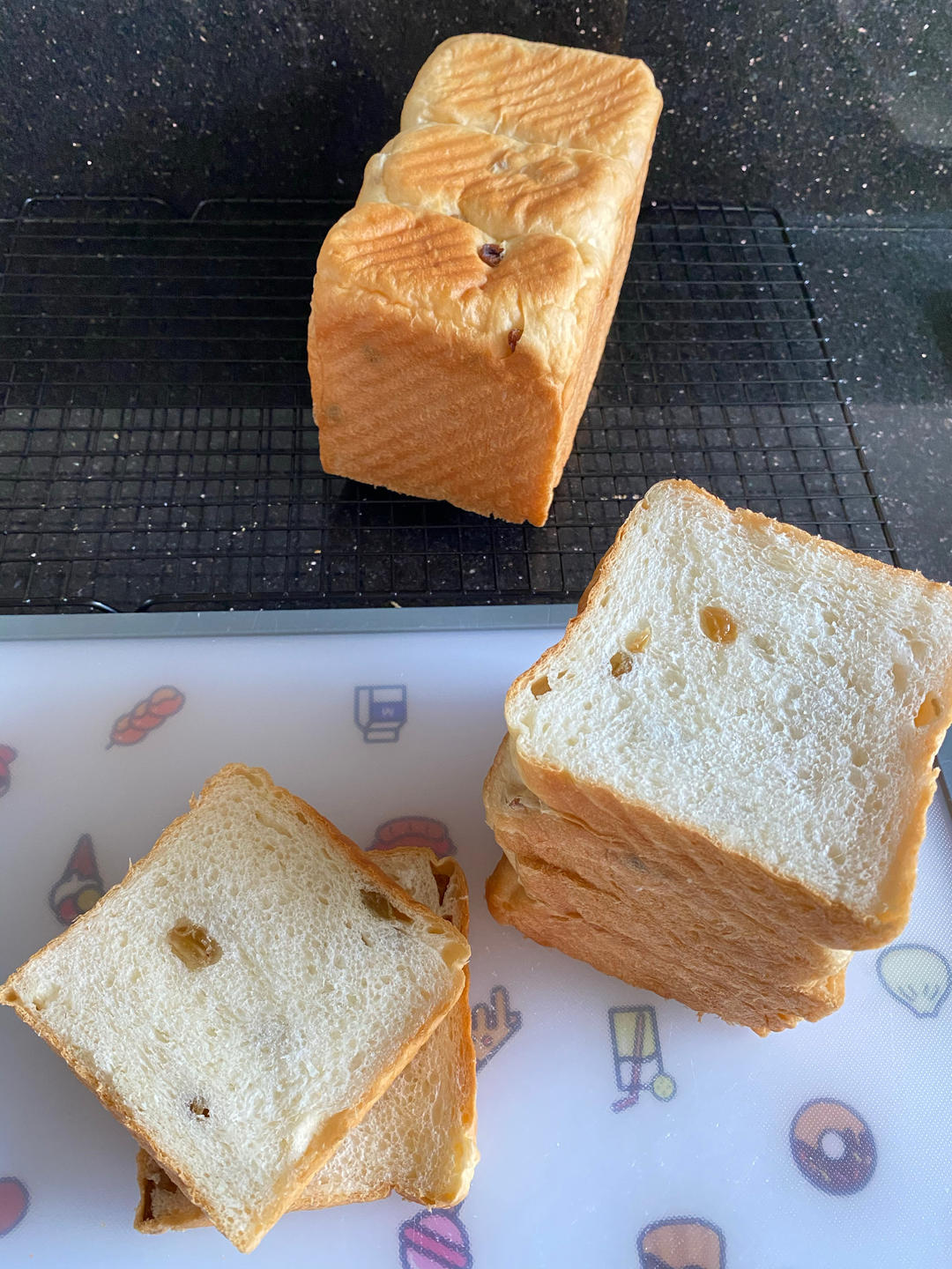 提子吐司，黄提奶油闪亮吐司