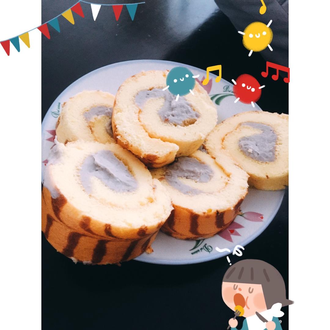 台湾芋泥蛋糕卷