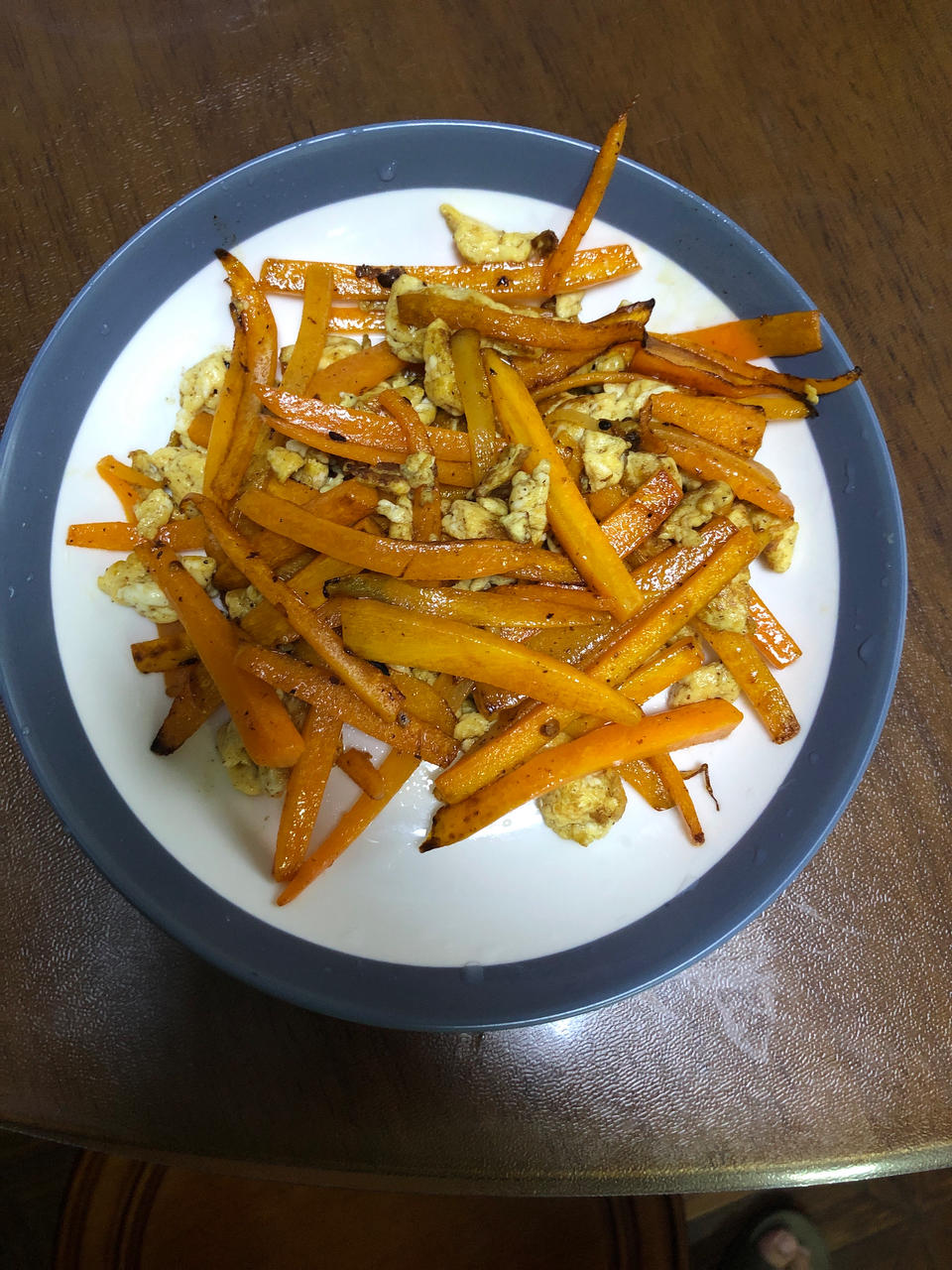 胡萝卜炒鸡蛋