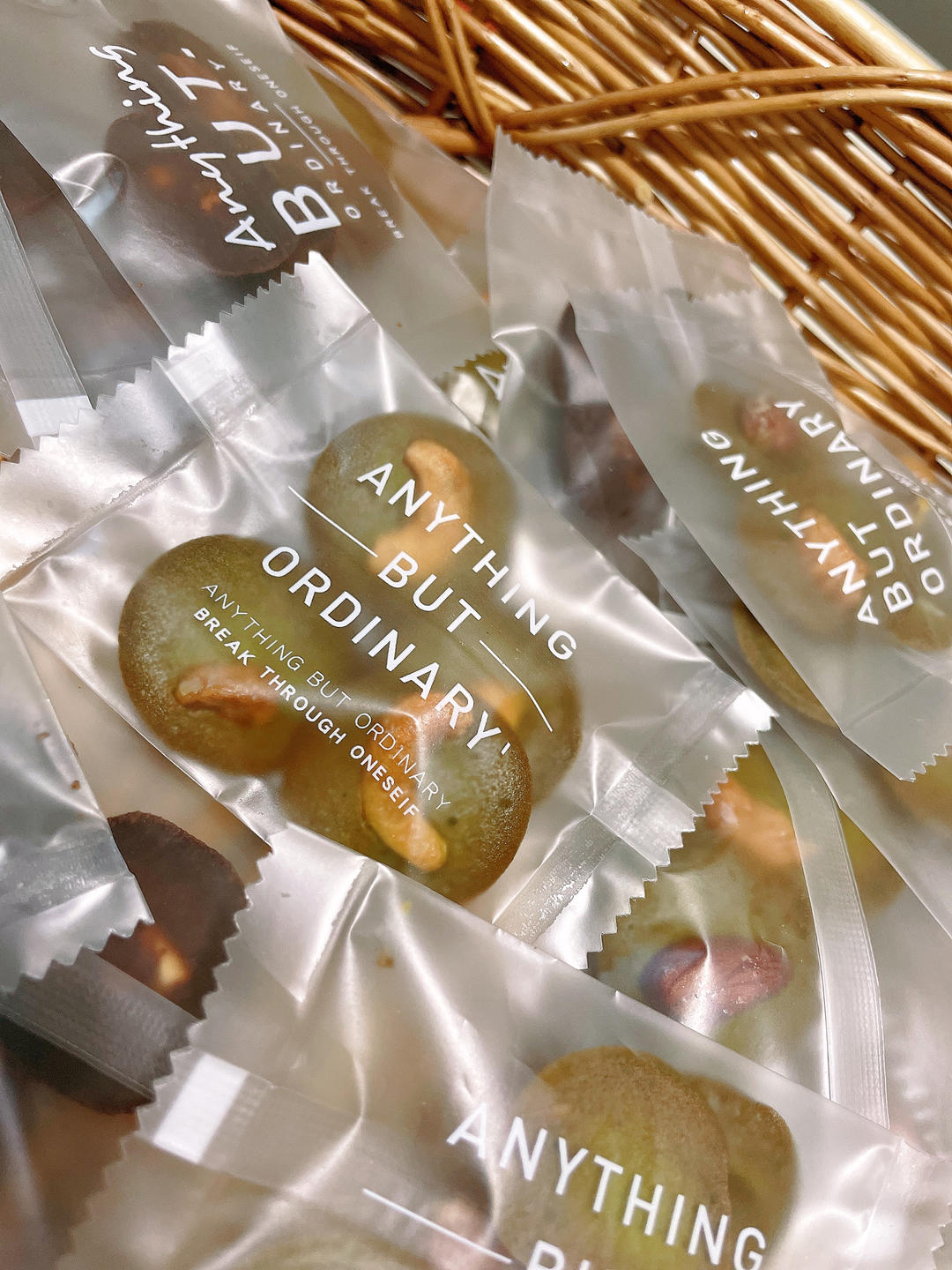 4种口味坚果脆片｜一次搞定｜原味｜巧克力｜抹茶｜伯爵茶｜消耗蛋清