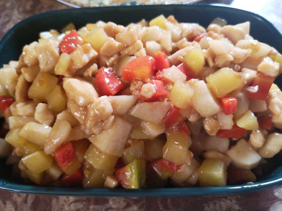 山药土豆煎鸡丁