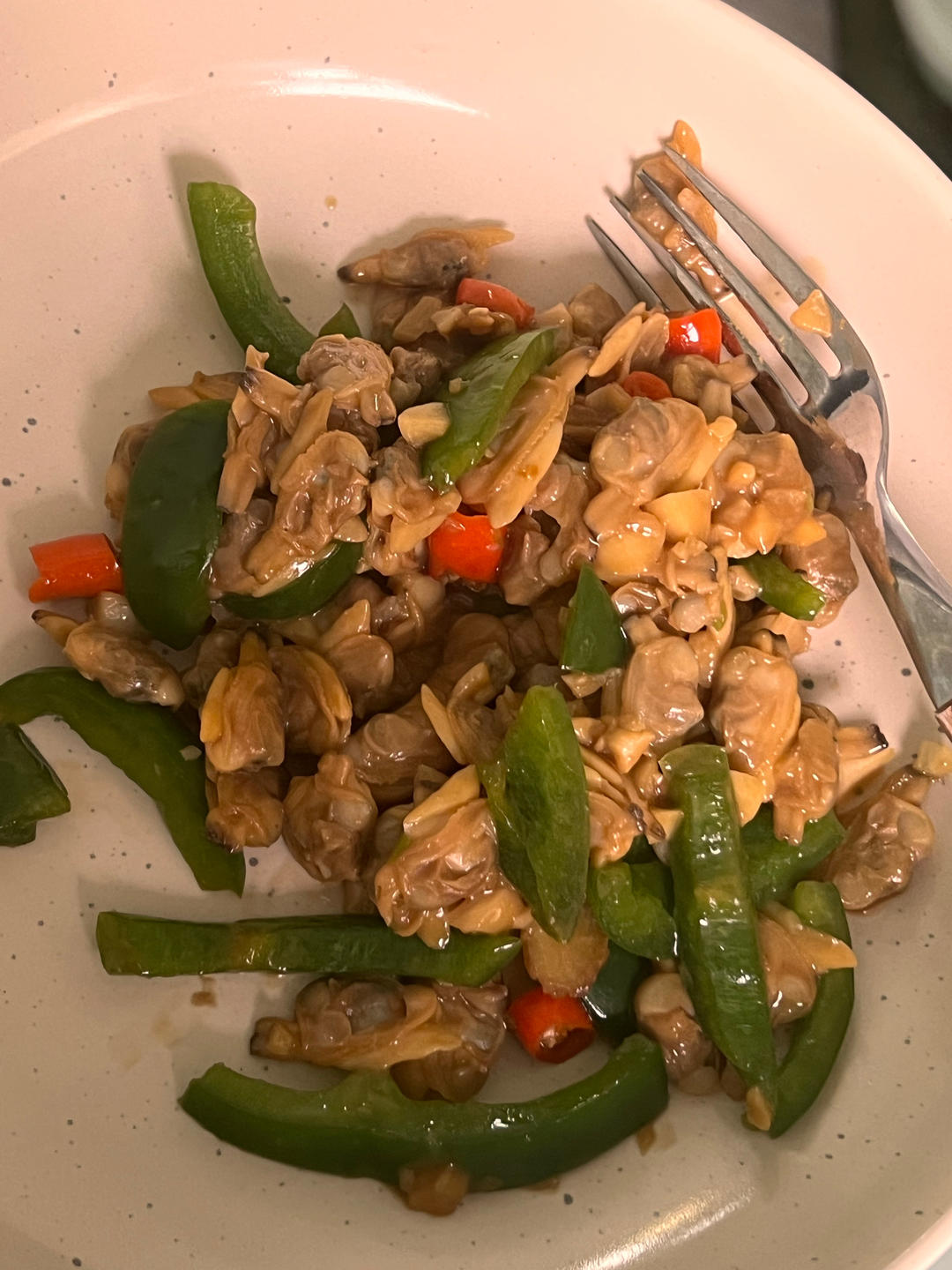 炒花甲肉，快手菜