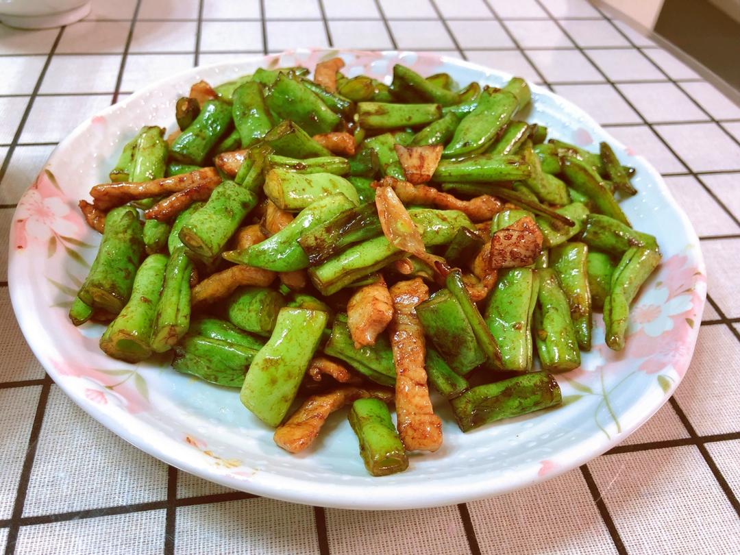 豆角炒肉