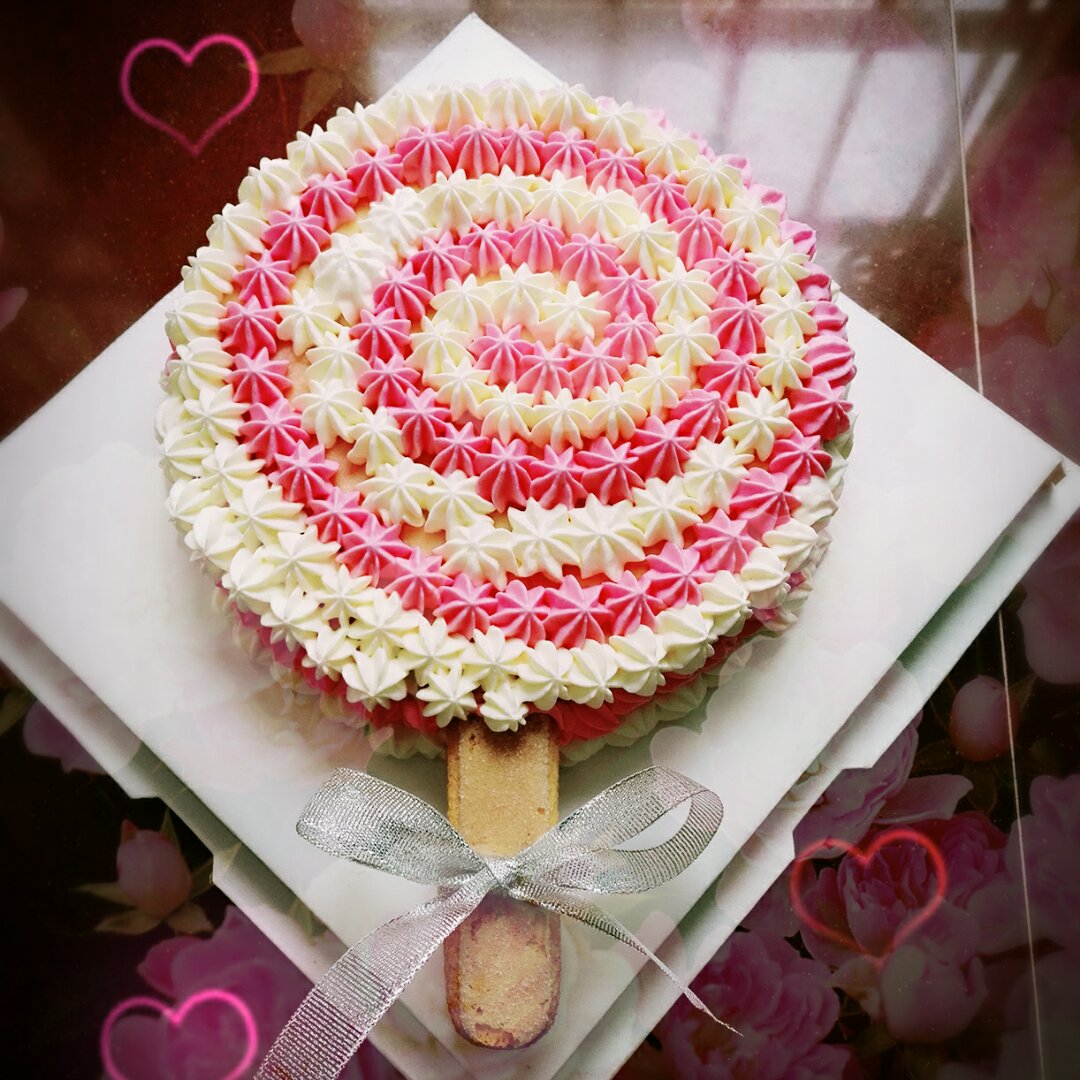 66carrie做的棒棒糖造型蛋糕