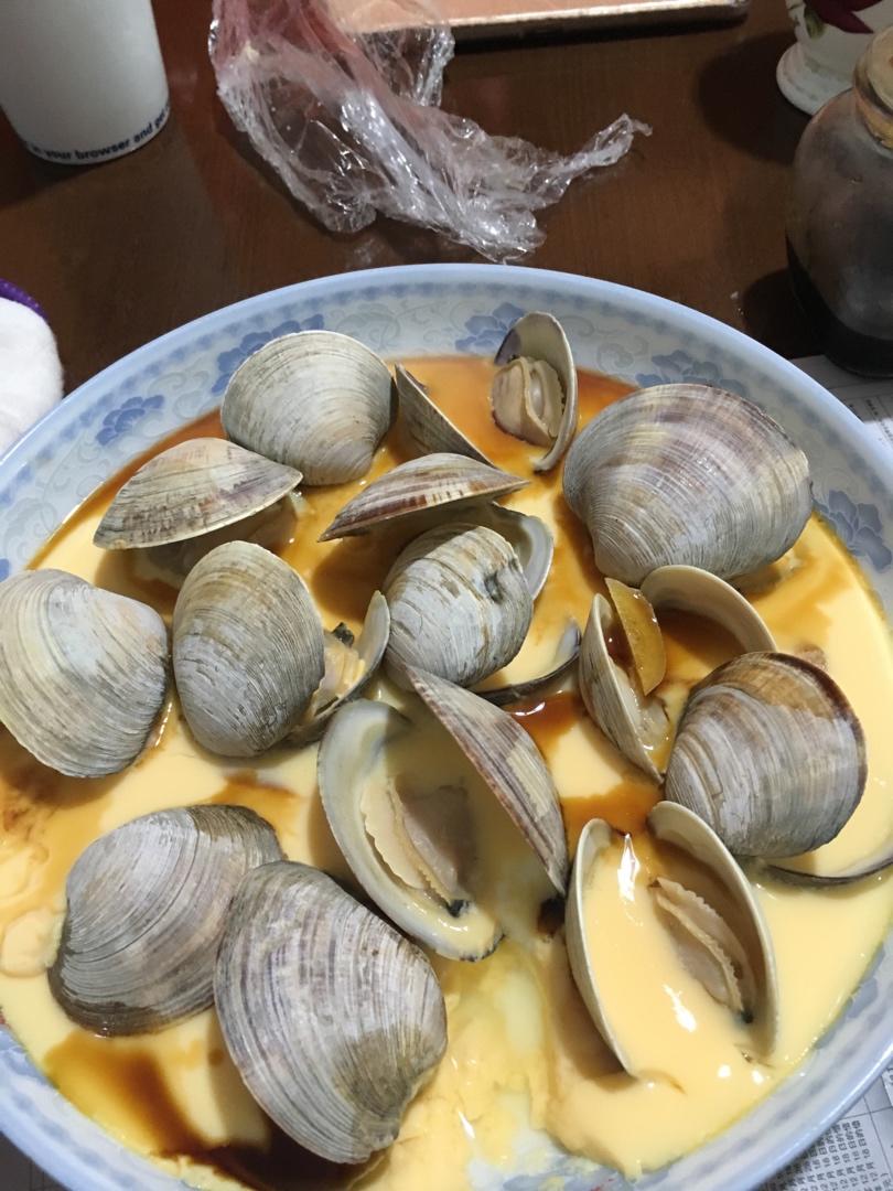 超滑嫩的蛤蜊炖蛋