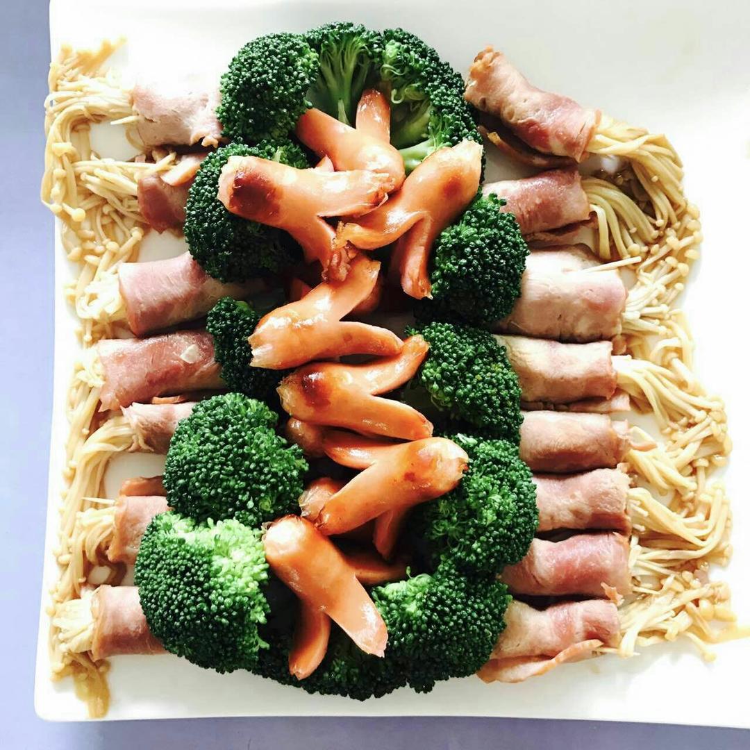 【金针菇培根卷】