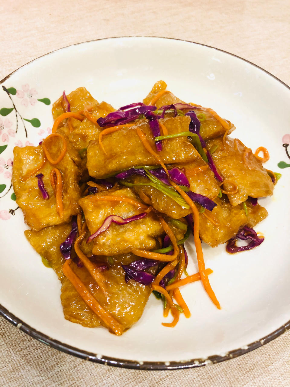纯素美食｜锅包大豆拉丝蛋白