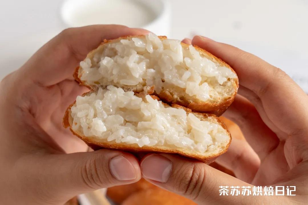 【糯米面包】青岛“新天面包房”同款的做法 步骤13