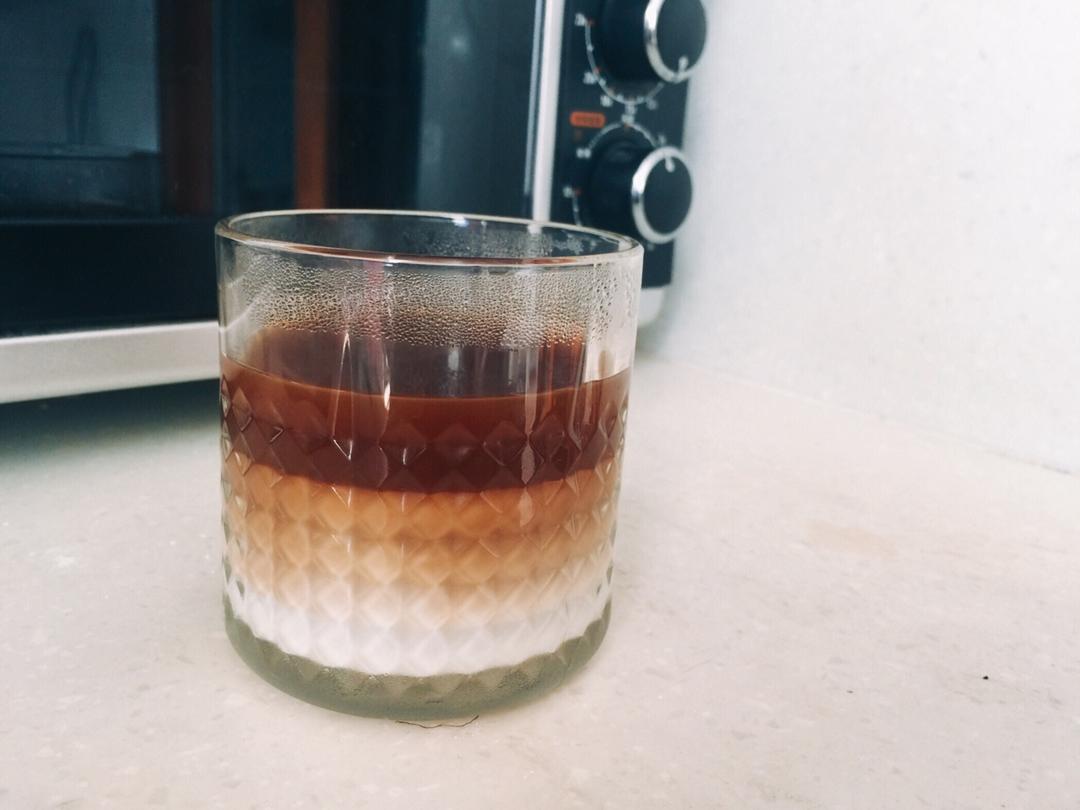 手冲渐变牛奶咖啡——超美丽