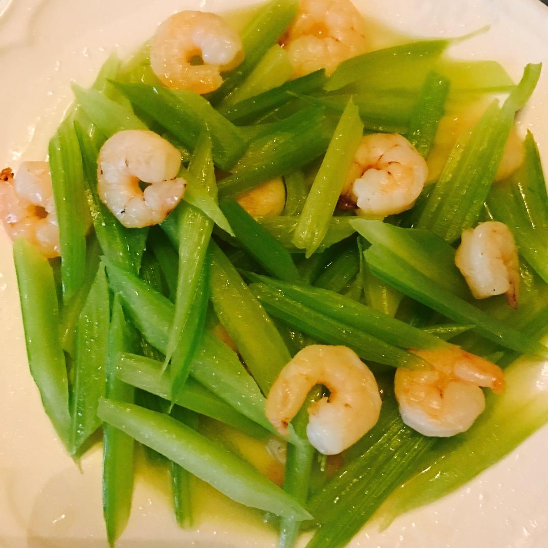 西芹虾仁