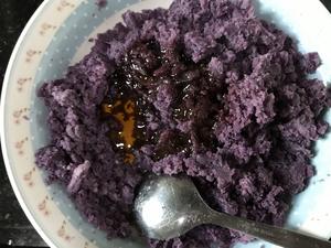 酸奶桂花紫薯糍粑的做法 步骤7