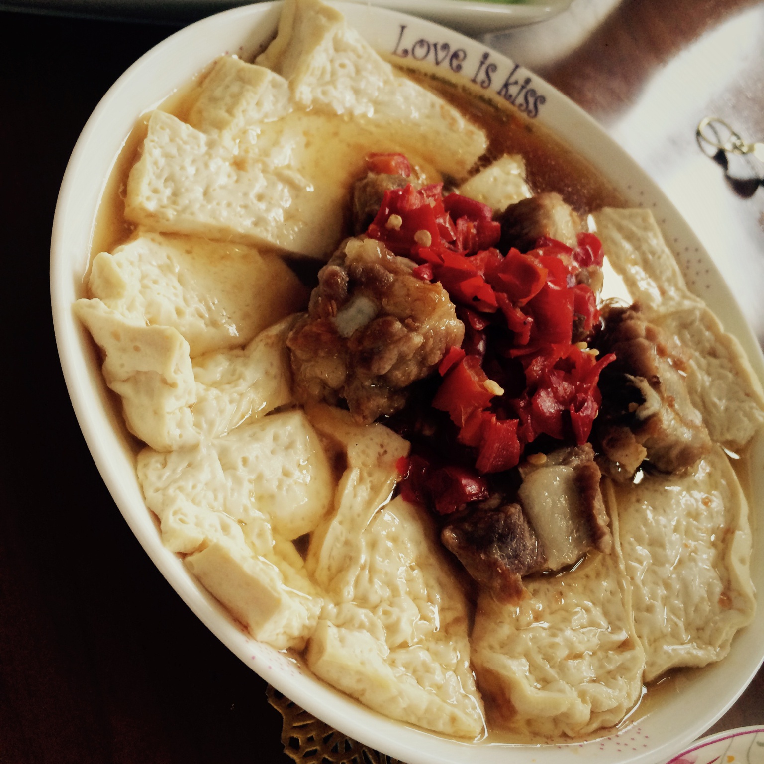 排骨蒸豆腐