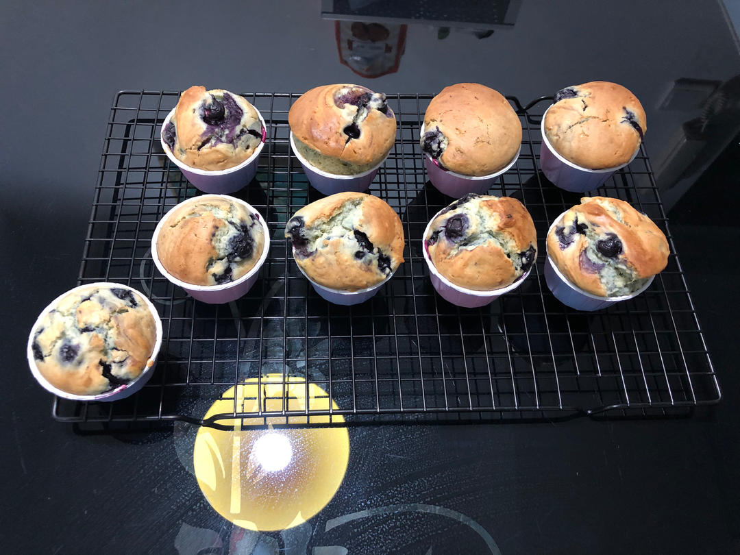 超简单【爆浆蓝莓玛芬蛋糕】