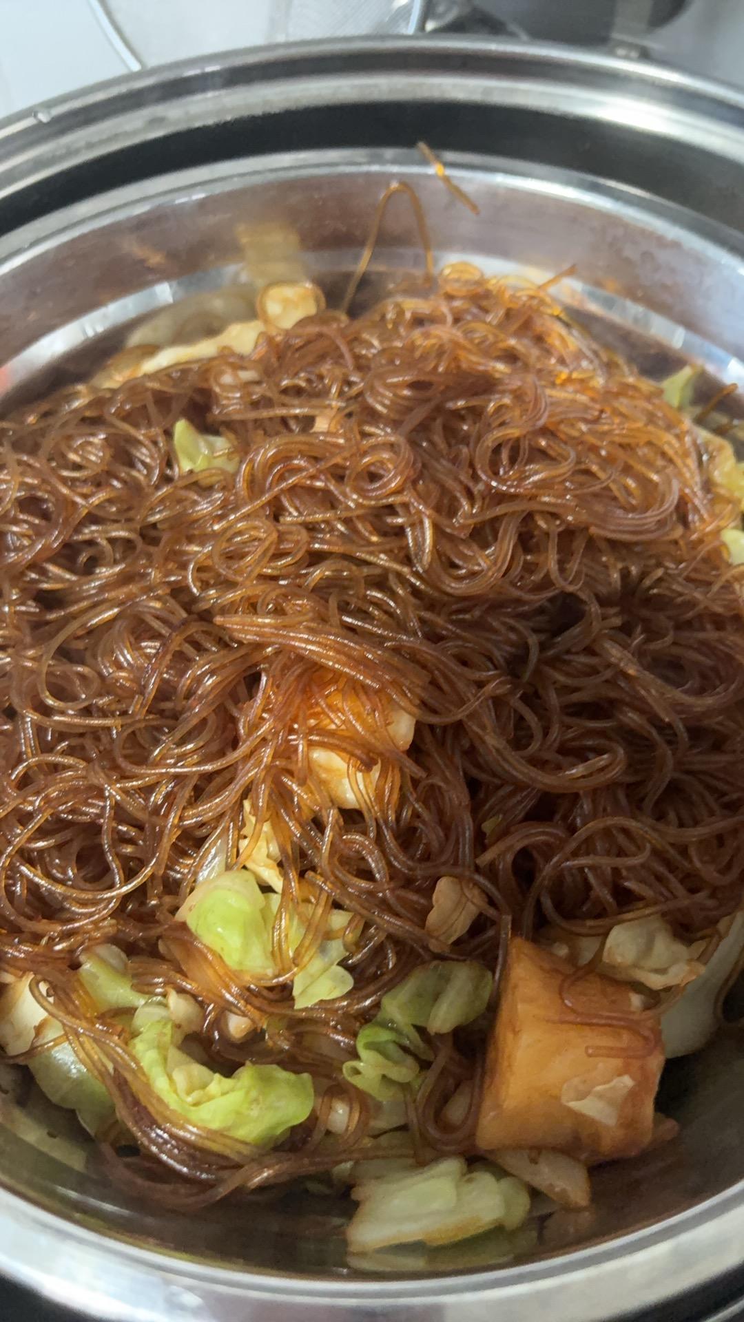 粉丝炒包菜