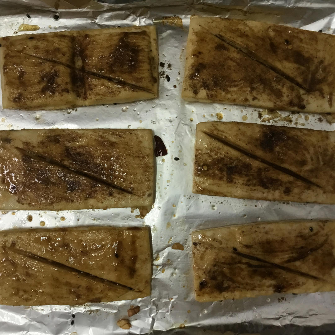 【烧烤食谱】香烤孜然豆腐干