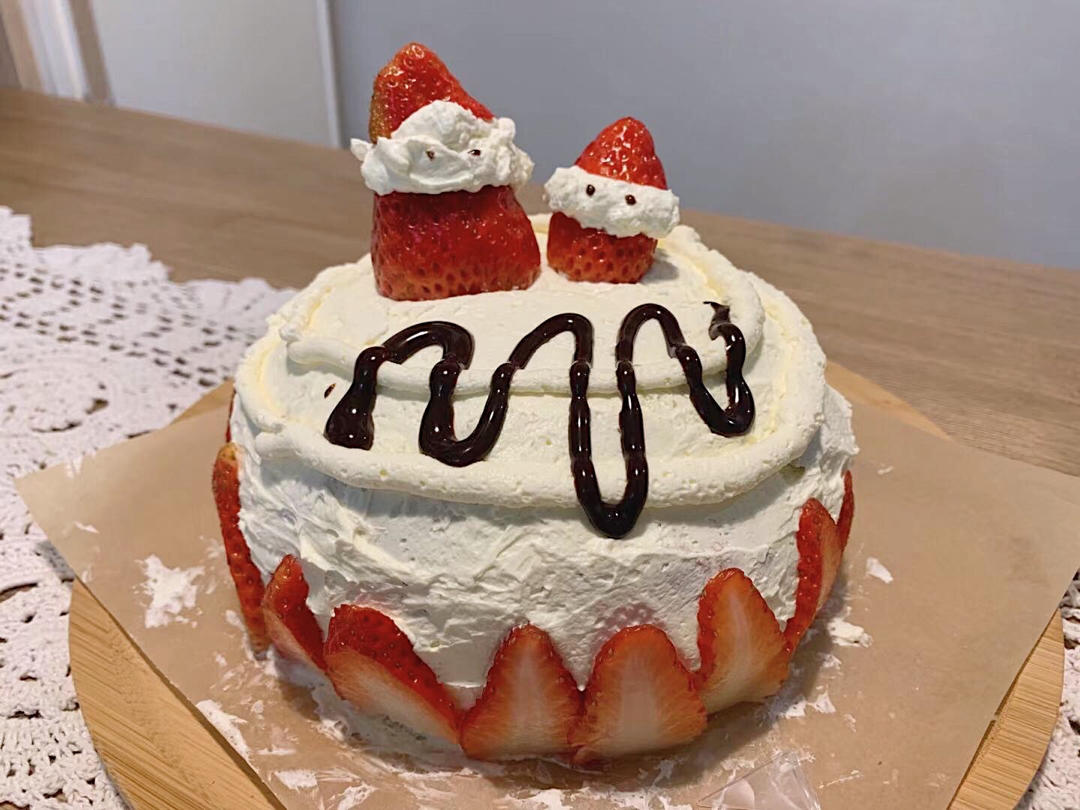 圣诞草莓蛋糕