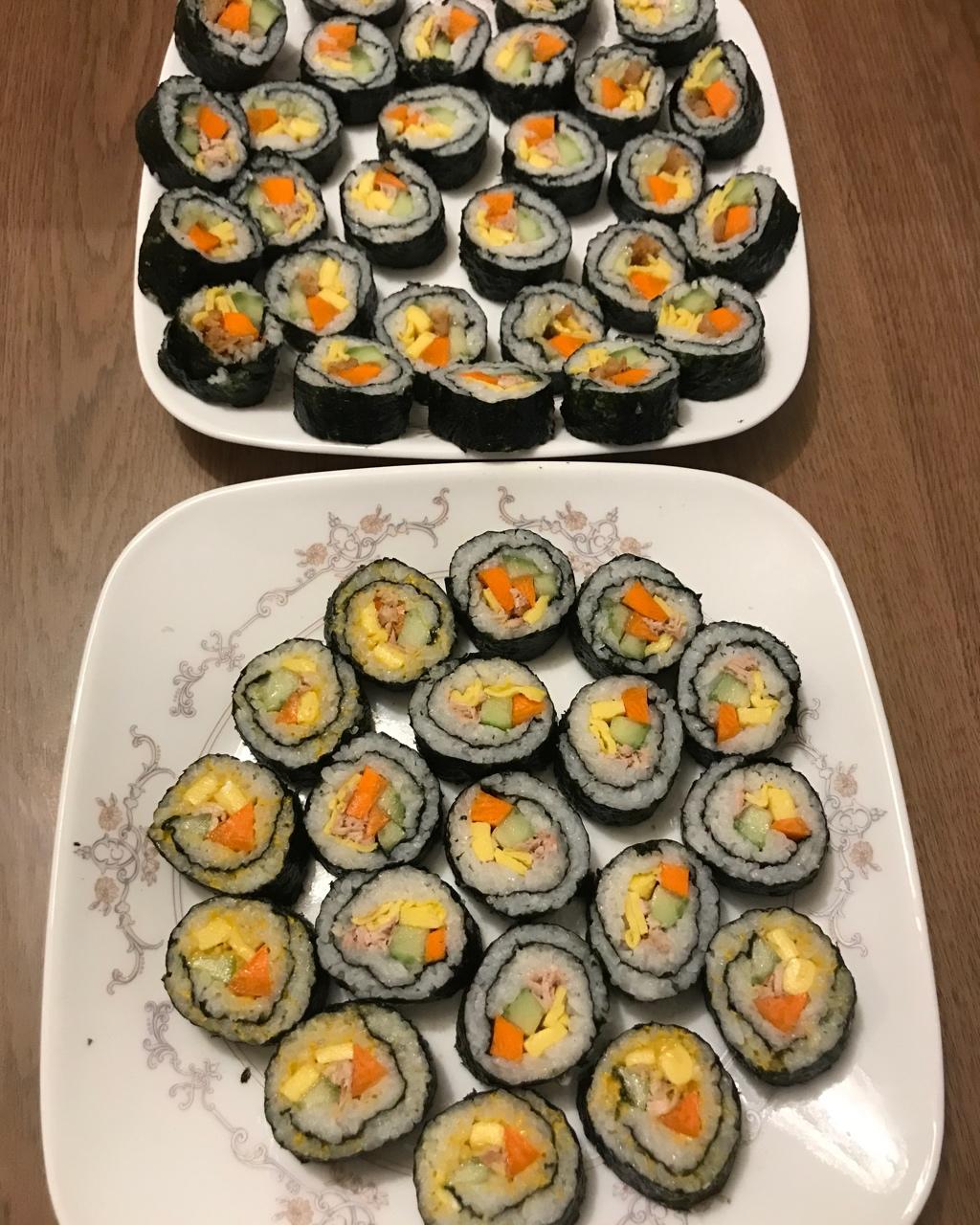 寿司 寿司 元子妈做的寿司 赞 寿司米,海苔,黄瓜