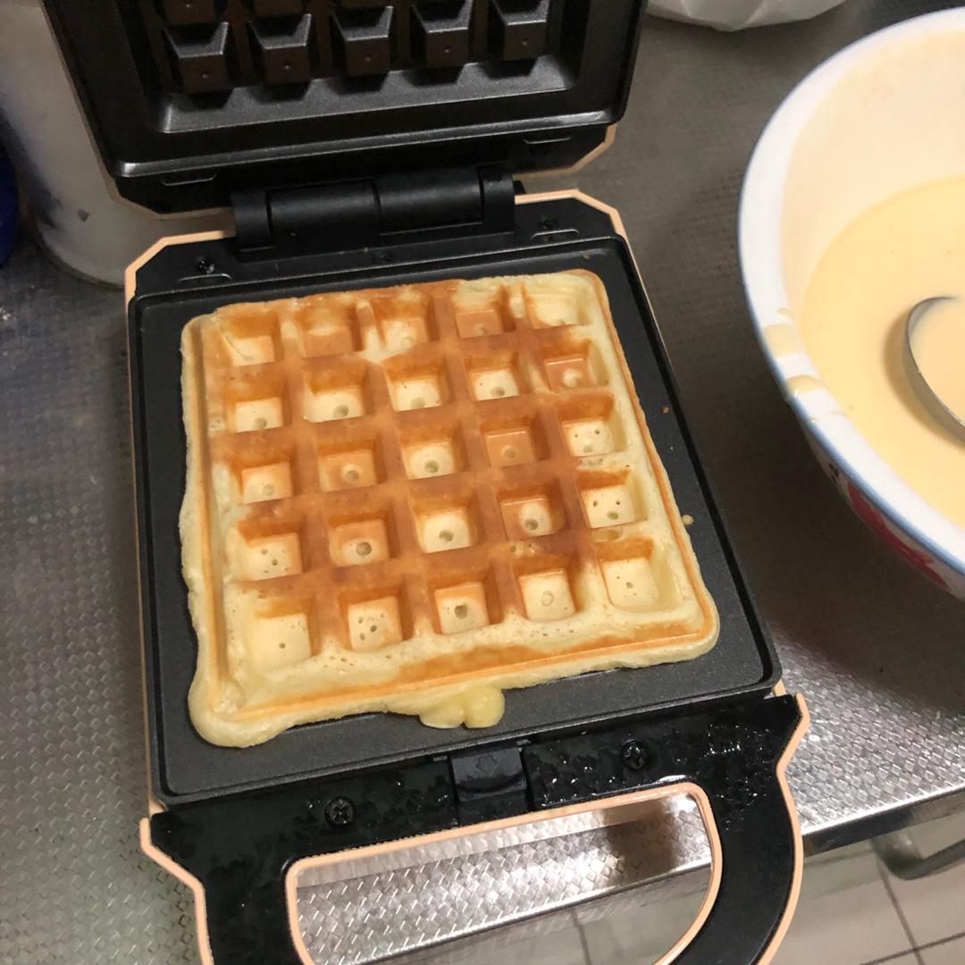 拒绝泡打粉的华夫饼方子