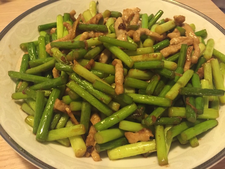 蒜薹炒肉丝