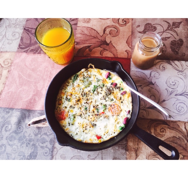 牛油果杂蔬烘蛋