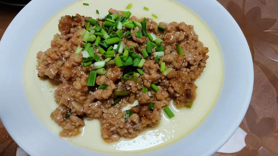 肉末蒸蛋😋比布丁还嫩