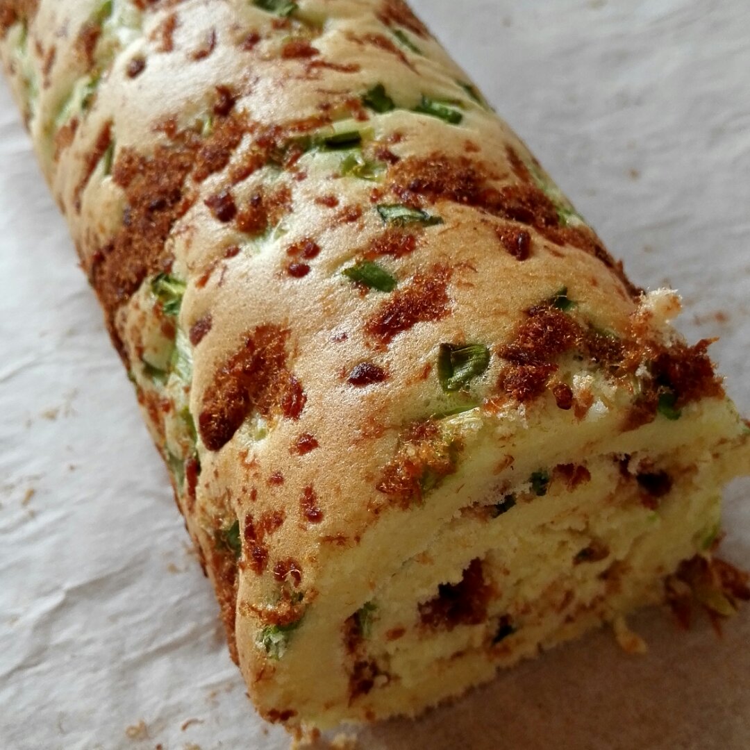 香葱肉松蛋糕卷