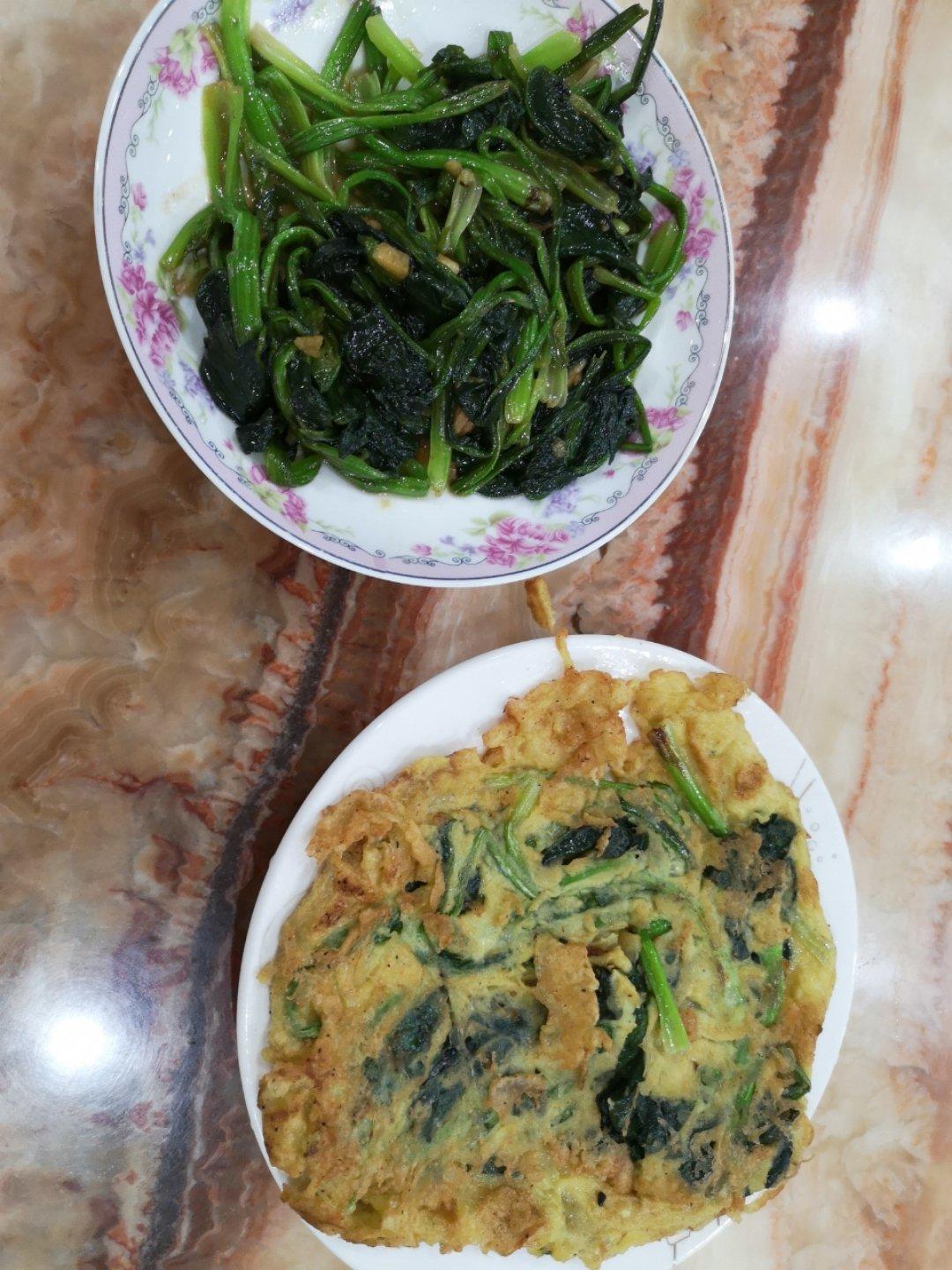 菠菜胡萝卜蛋饼