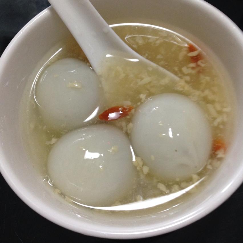 幸运芳芳b做的酒酿圆子