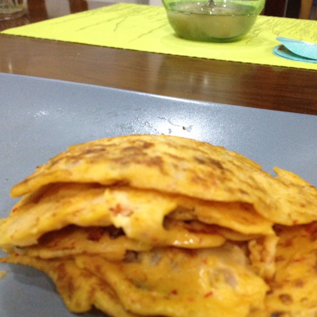 虾仁泡菜饼