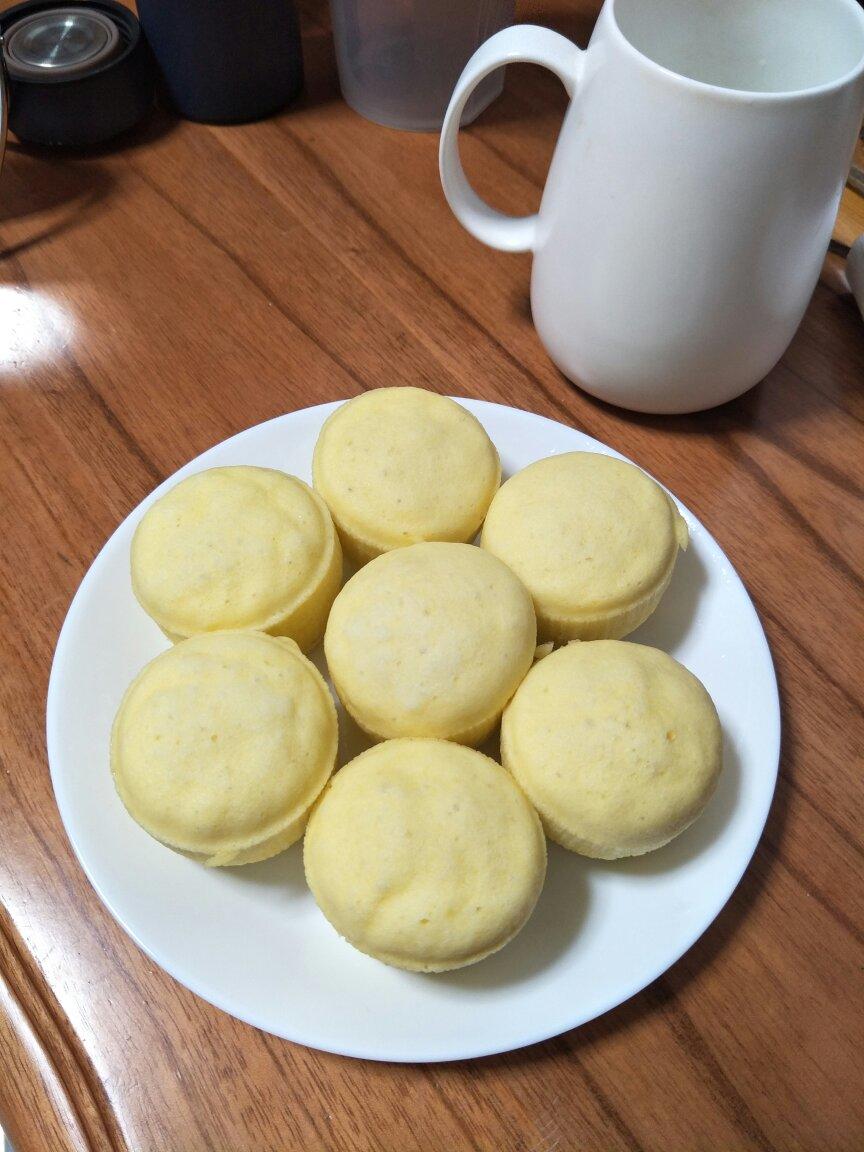 中筋面粉蒸蛋糕（无水无油）