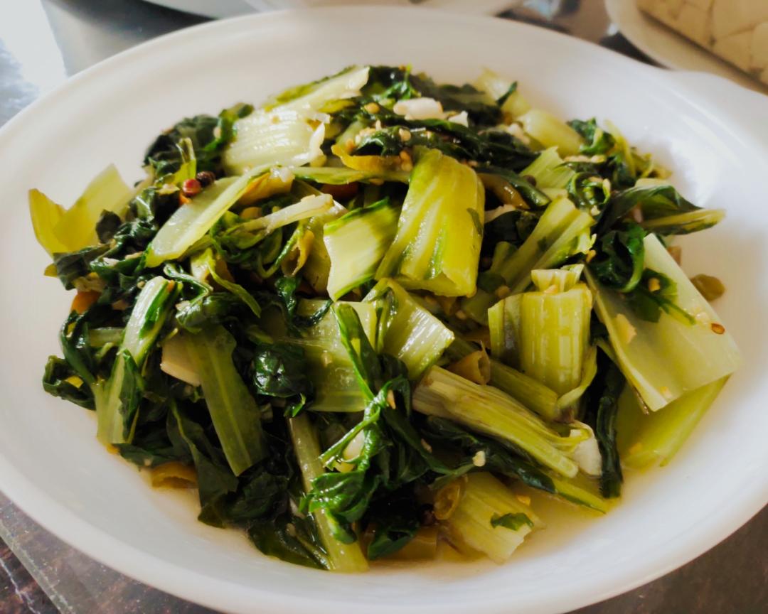 泡椒牛皮菜的做法