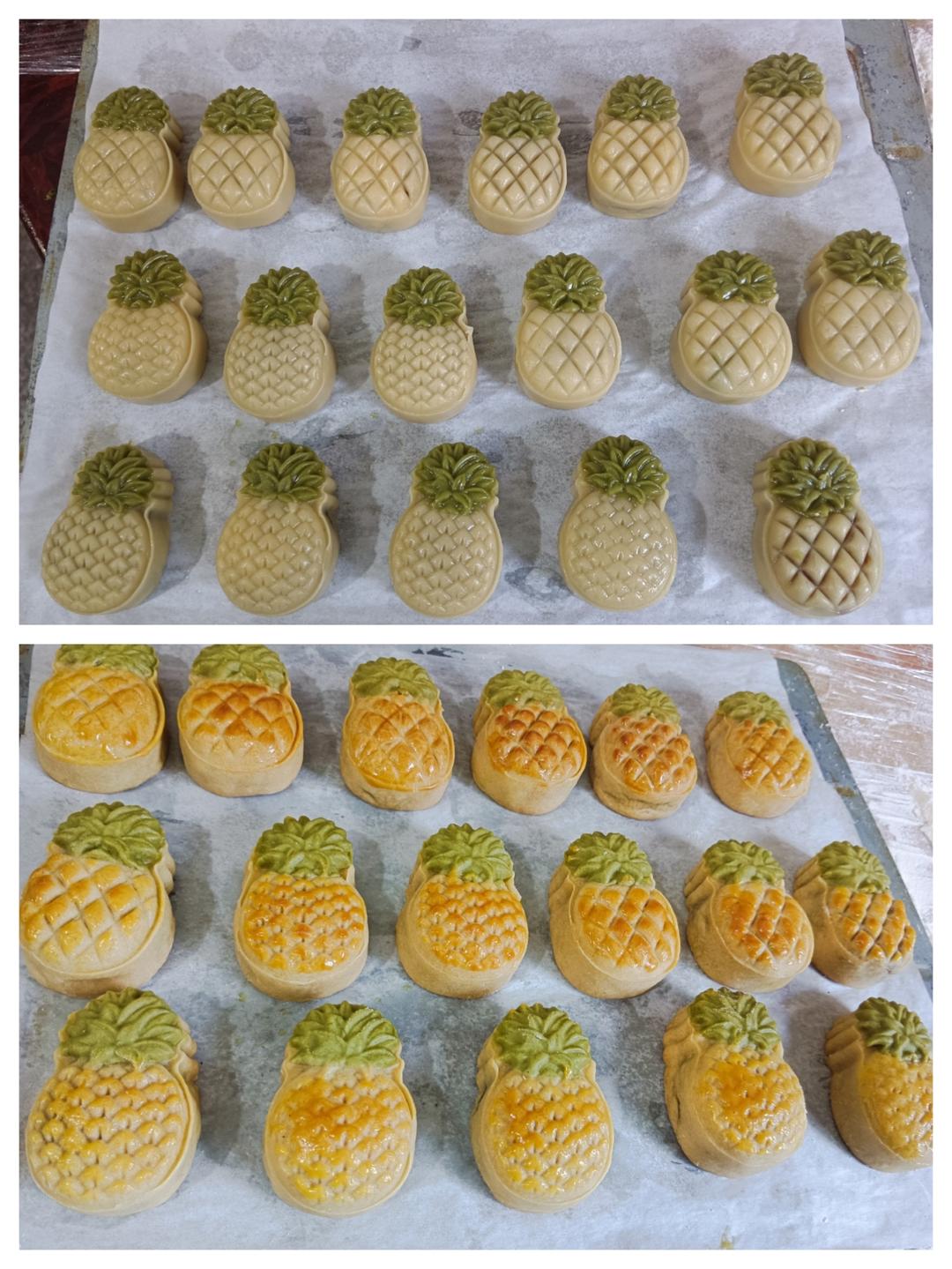 凤梨酥饼➕酸甜可口的纯凤梨馅